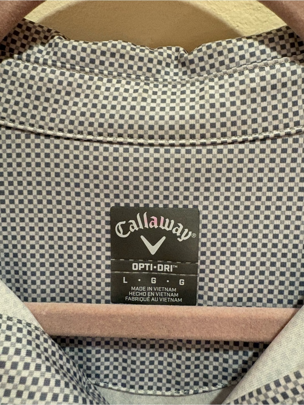 Callaway Light Blue Micro-Pattern Performance Polo - Picture 3 of 7